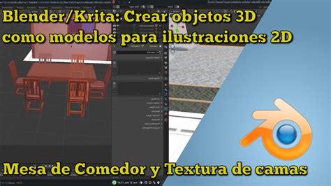 Blender Krita Crear Objetos D Como Modelos Para Ilustraciones D