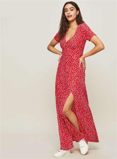 Red Polka Dot Maxi Dress Miss Selfridge Us Petite Maxi Dress Maxi