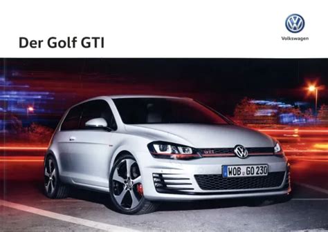 Vw Golf Gti Prospekt D Brochure Prospectus Folleto Catalogue