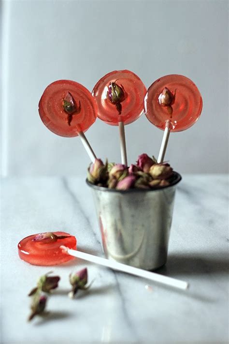 Mint And Rose Lollipops Veggie Desserts