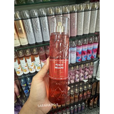 Bath And Body Works Peach Bellini Fine Fragrance Mist 236ml ของแท้