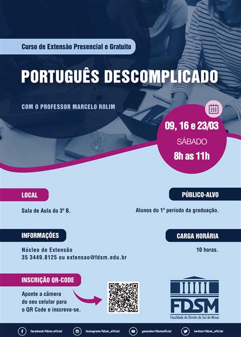 Evento 1079 Curso De ExtensÃo PortuguÊs Descomplicado