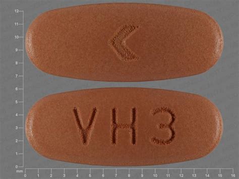 Vh3 Pill Brown Oval Pill Identifier