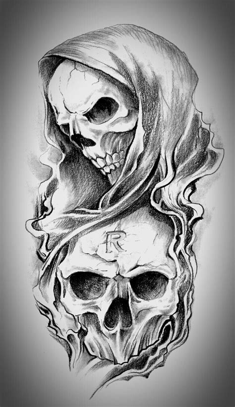 Skulls Skull Sleeve Tattoos Skull Sketch Skulls Drawing