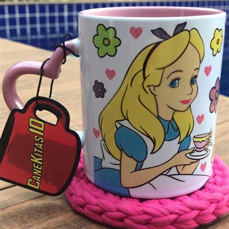 Caneca Personalizada Alice No Pa S Das Maravilhas Al A Cora O Rosa