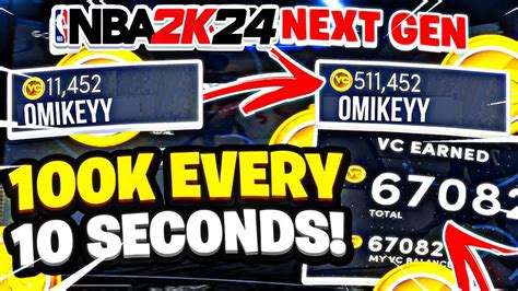 BEST VC METHOD 10K VC IN 30 SECONDS NBA 2K24 YouTube