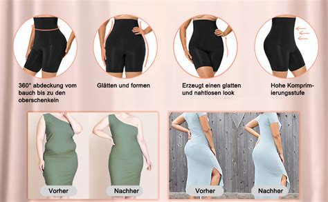 SHAPERX Damen Figurformend Miederpants Bauch Kontrolle Shapewear