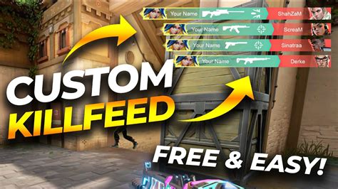 How To Edit A Custom Killfeed For Valorant Montages And Edits Free