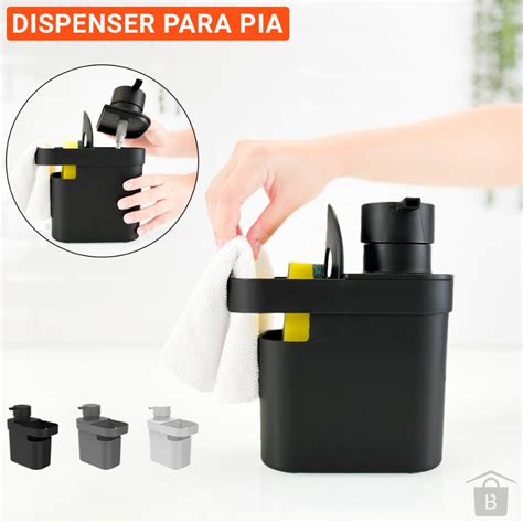 Dispenser Porta Detergente Esponja 650ml Organizador De Pia Cozinha OU