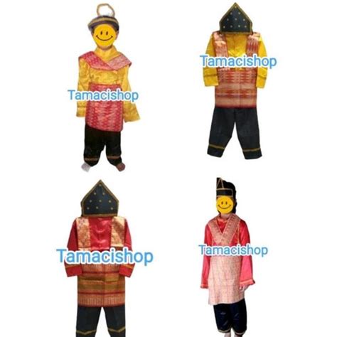 Jual Baju Adat Aceh Tari Saman Medan Sumatra Paud Tk Sd Smp Sma Dewasa