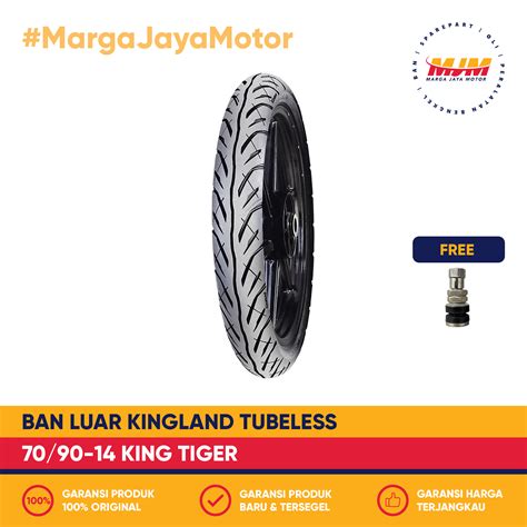 Jual Ban Luar Kingland King Tiger Tubeless Free Pentil