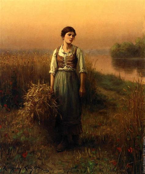 Daniel Ridgway Knight Gallery Peasant Women Paintings American Artist