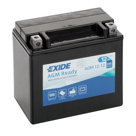 Batteria 12V Exide Bike AGM Ready 12 Ah 200 A Exide Bike