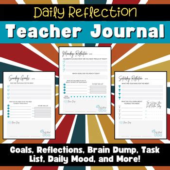 Daily Journal Themes For Teachers