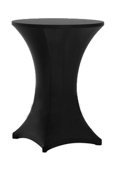 Tina's 32x43 Inch Highboy Spandex Cocktail Table Covers Black, Cocktail ...