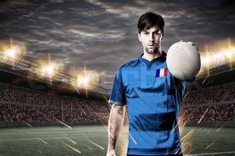 French rugby player | Stock image | Colourbox