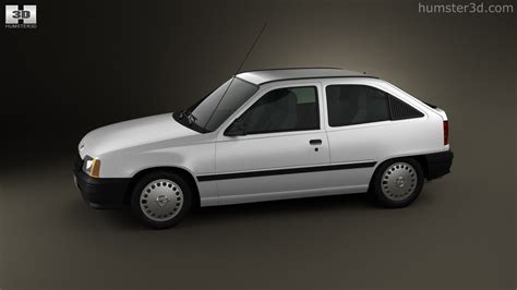 View Of Opel Kadett E Hatchback Door D Model Dmodels Store