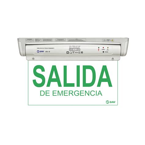 Cartel Se Alizador Permanente Y De Emergencia Con Aut Nomia Hs