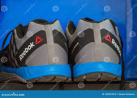 Reebok training shoes editorial stock photo. Image of blue - 102821873