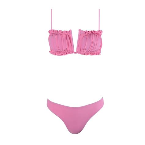 Famous Shoes Set Bikini Τριγωνάκι Ροζ CP2000 PINK Skroutz gr