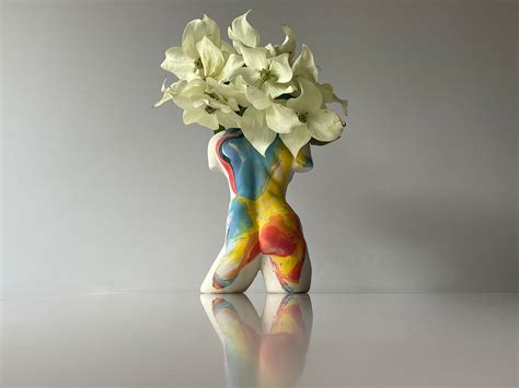 Nude Torso Vase Sculpture Pottery Female Figure Vessel Erotic Etsy