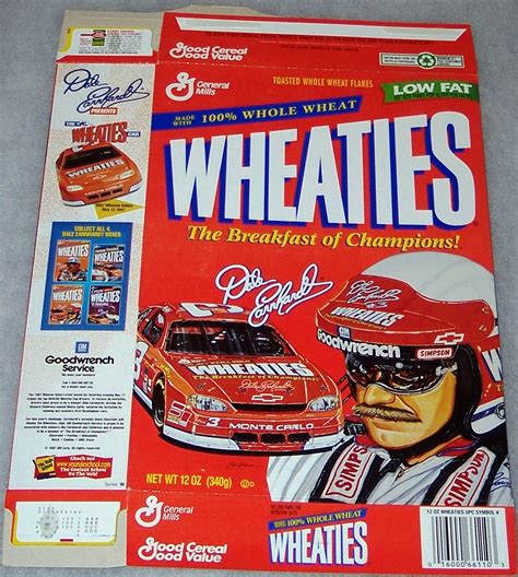 1997 Dale Earnhardt WHEATIES box | Wheaties Box - Wheaties King