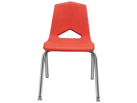 Stackable Poly Classroom Chair Chrome 16h Classroom Chairs