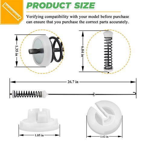 Updated W Washer Suspension Rod Kit Pack By Techecook