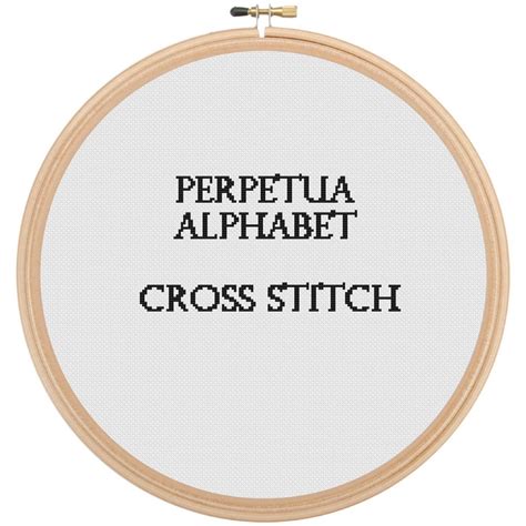 Cross Stitch Pattern Font Cross Stitch Pattern Alphabet Perpetua Font ...