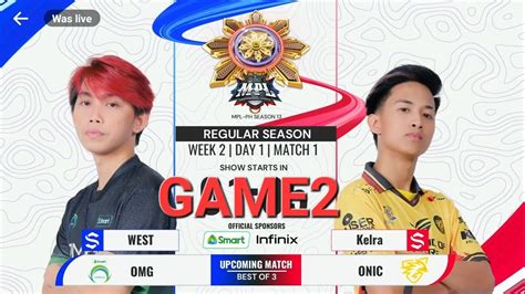 MPL PHILIPPINE S13 OMG VS ONIC PH GAME 2 CASTER ENGLISH WEEK 2 Day