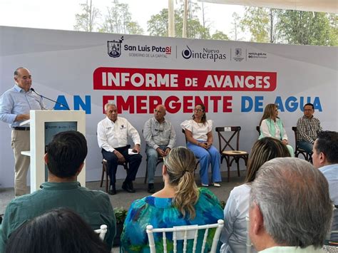 Interapas Presenta El Primer Informe De Avances Del Plan Emergente De