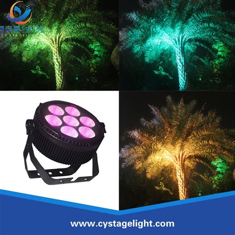 IP65 Waterproof Outdoor RGBWA 5 In 1 7PCS 25W LED Stage PAR 64 Light