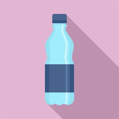 Icono De Botella De Agua De Pl Stico Ilustraci N Plana Del Icono De