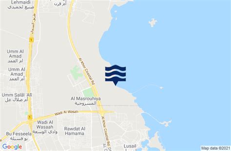 Umm Salal Muhammad Tide Times, High & Low Tide Table, Fishing Times | QA