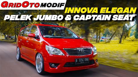 Modifikasi Toyota Innova Elegan Jubah Merah Merona Setup Kaki Kakinya