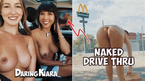 E Dared Me For Naked And Risky McDnalds Drive Through Public Nudity