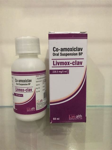 Co Amoxiclav Oral Suspension BP 228 5 Mg 5ml At 120 Bottle Advent