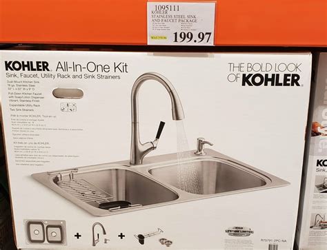 Kohler Stainless Steel Sink and Faucet Package - Costco97.com