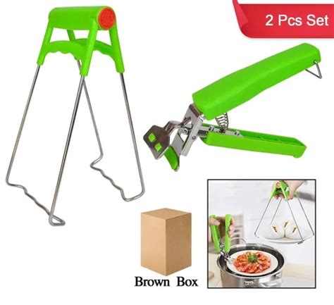 Kitchen Hot Plate Gripper Stainless Steel Bowl Clip Pcs Set At Piece Kitchen