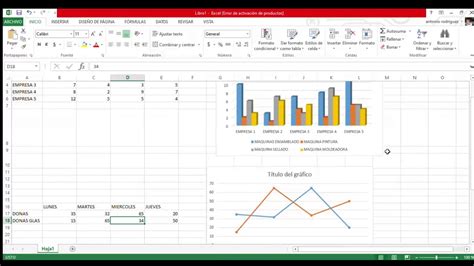 Como hacer gráficas en Excel YouTube