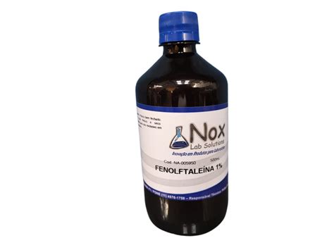 FENOLFTALEINA 1 SOLUCAO ALCOOLICA 500ML Soluções Nox Solutions