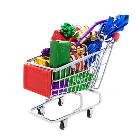 Christmas shopping cart stock photo. Image of market - 11560852