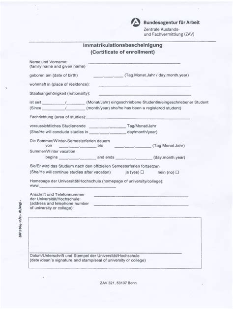 Bundesagentur F R Arbeit Form Fill Online Printable Fillable Blank