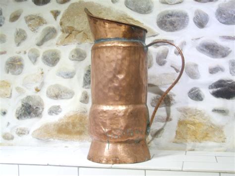 Copper Pitcher French Copper Jug Antique French Copper Etsy