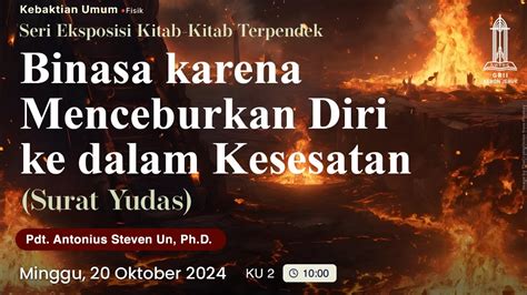 Pdt Antonius Un Binasa Karena Menceburkan Diri Ke Dalam Kesesatan