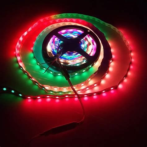 Bande Lumineuse Rgb Led Multicolore 5v Dc Intégré Programmable Led Smd