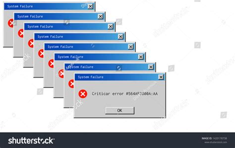 Classic Window Alert Dialog Box System Stock Vector Royalty Free