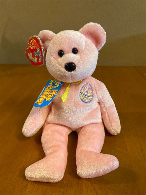 Ty Beanie Babies 20 Pink Eggs The Bear Easter Collectible Etsy