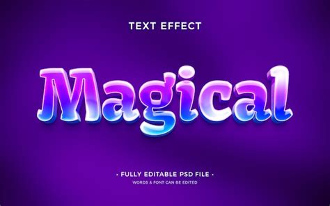 Effet De Texte Magique PSD Premium