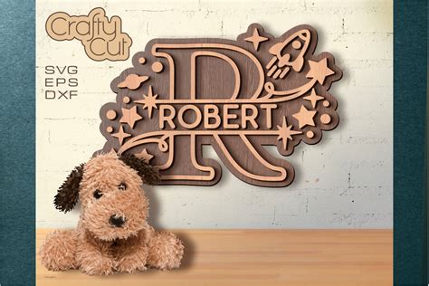 Baby Name Split Monograms Svg Files For Laser Cut Cricut 822228